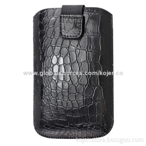 Cases for iPhone 4/4S, Made of PU Leather with Retractable Pull-tab, OEM Orders Welcomed